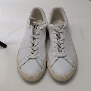 Veja White and Cream Sneakers
